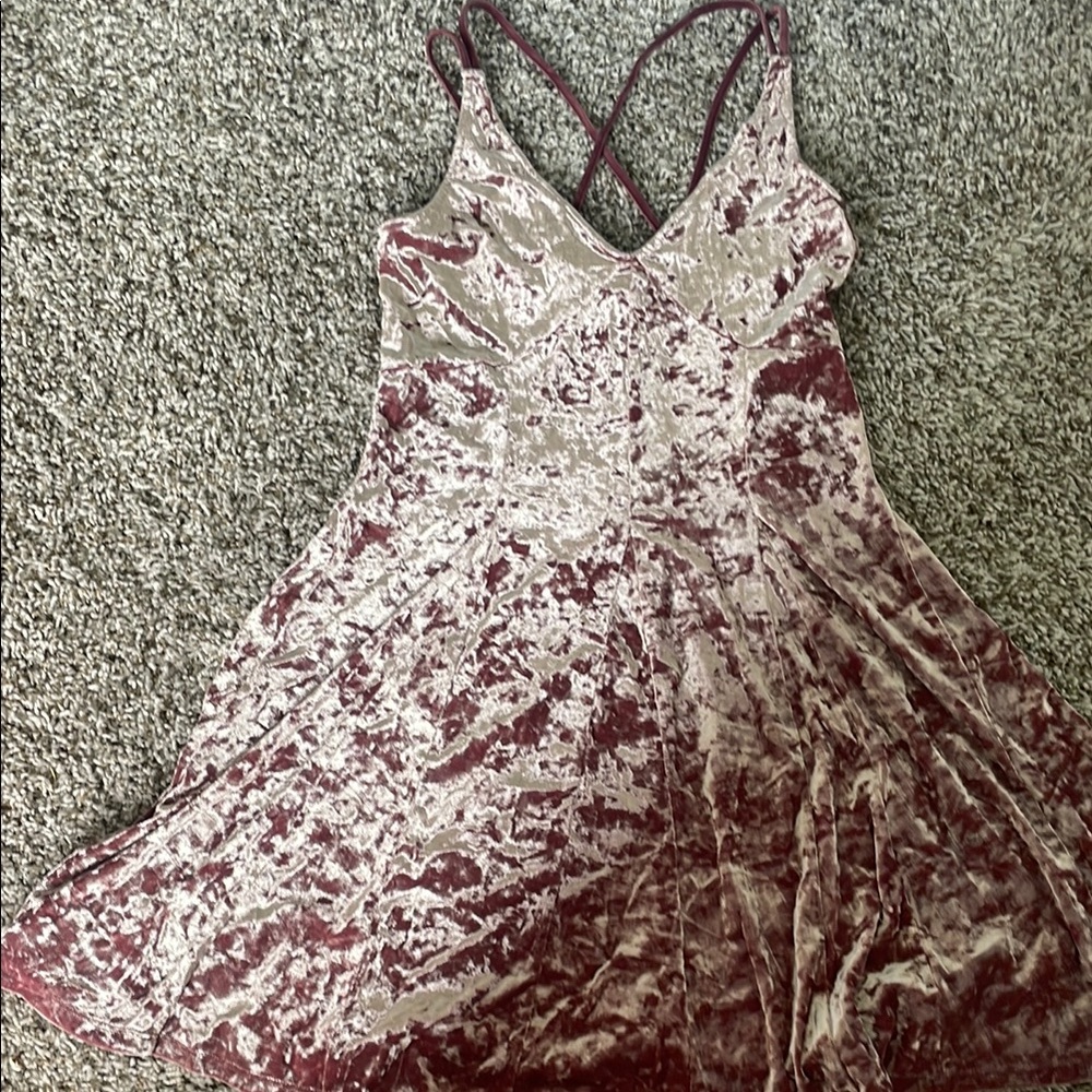 Velvet Crisscross Dress